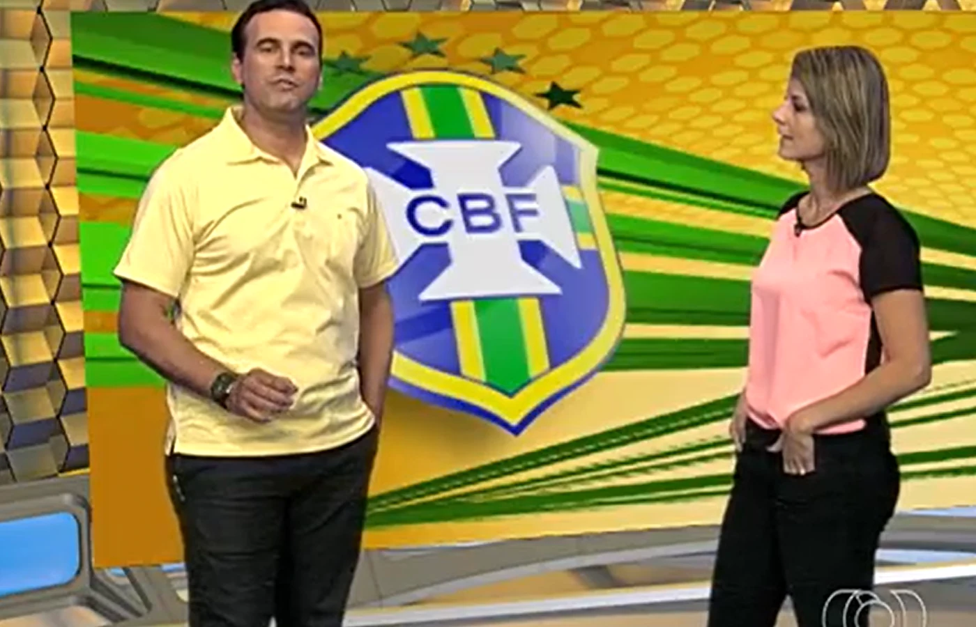 Kléber Guerra no Globo Esporte da TV Anhanguera